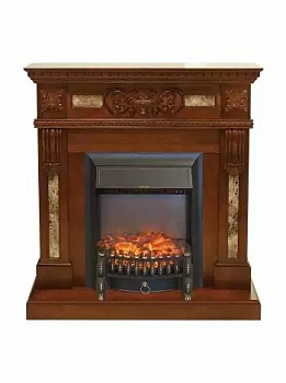 Каминокомплект RealFlame Corsica STD/EUG AO с очагом Fobos Lux Black S