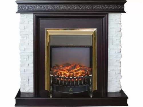 Каминокомплект RealFlame Donna с очагом Fobos Lux Brass S