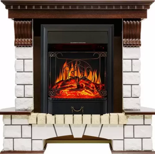 Каминокомплект Royal Flame Pierre Luxe с очагом Majestic FX Black