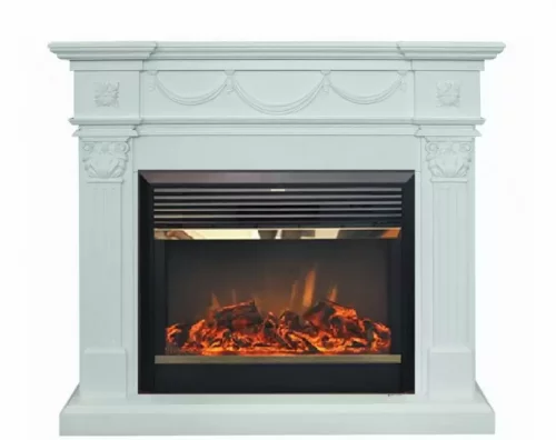 Каминокомплект RealFlame Casablanca 25,5/26 WT с очагом MoonBlaze LUX Brass