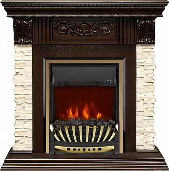 Каминокомплект Royal Flame Luxemburg с очагом Aspen Brass