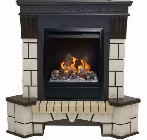 Каминокомплект RealFlame Stone new STD/EUG с очагом 3D Olympic