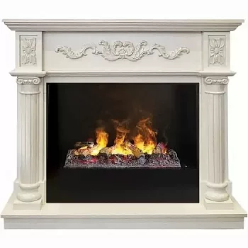 Каминокомплект RealFlame Silvia 26 WT 3D Cassette 630 + Black вставка