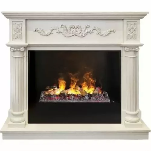 Каминокомплект RealFlame Silvia 26 WT 3D Cassette 630 + Black вставка