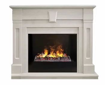 Каминокомплект RealFlame Kellie 25,5/26 WT с очагом 3D Cassette 630 + Black вставка