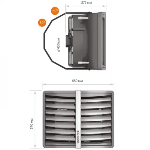 Водяной тепловентилятор SONNIGER Heater one