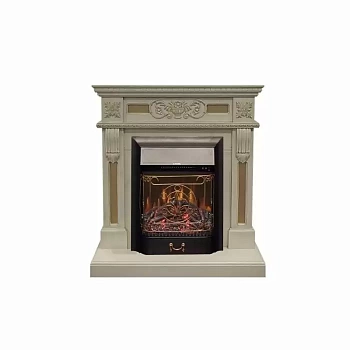 Каминокомплект RealFlame Corsica STD/EUG WT с очагом Majestic Lux Black S