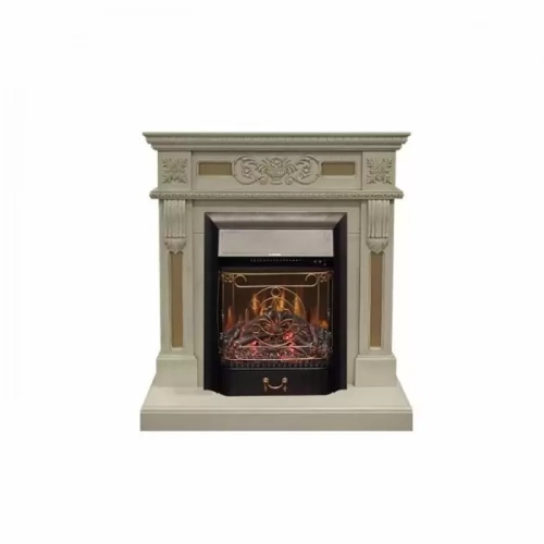 Каминокомплект RealFlame Corsica STD/EUG WT с очагом Majestic Lux Black S