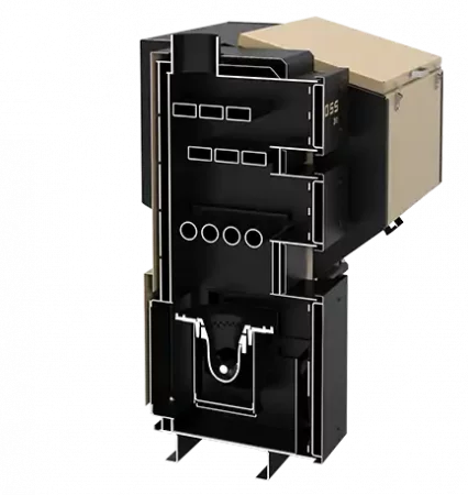Напольный твердотопливный котел Koloss Auto DUO PLUS 55